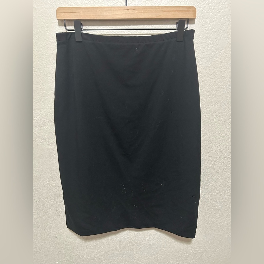 Gudrun Sjödén Reversible Cotton Skirt Medium Black Floral Scandinavian Style - Picture 2 of 6